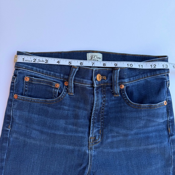 Woman’s J. Crew Denim Jeans High Rise Toothpick Size 27 - Picture 8 of 9